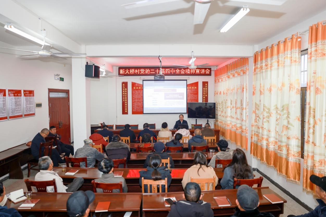 党委副书记朱强赴双峰新大桥村宣讲党的二十届四中全会精神